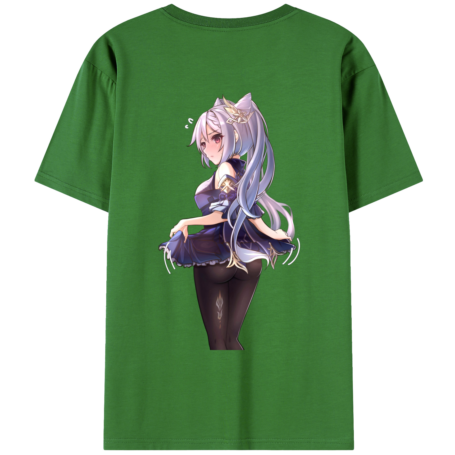 げんし神 刻晴 こくせい genshin Kokusei レディース半袖Tシャツ(バックプリント)